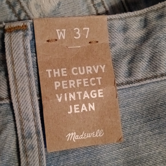 🆕Madewell The Curvy Perfect Vintage Jean Women's Plus Size 37 - Picture 11 of 16